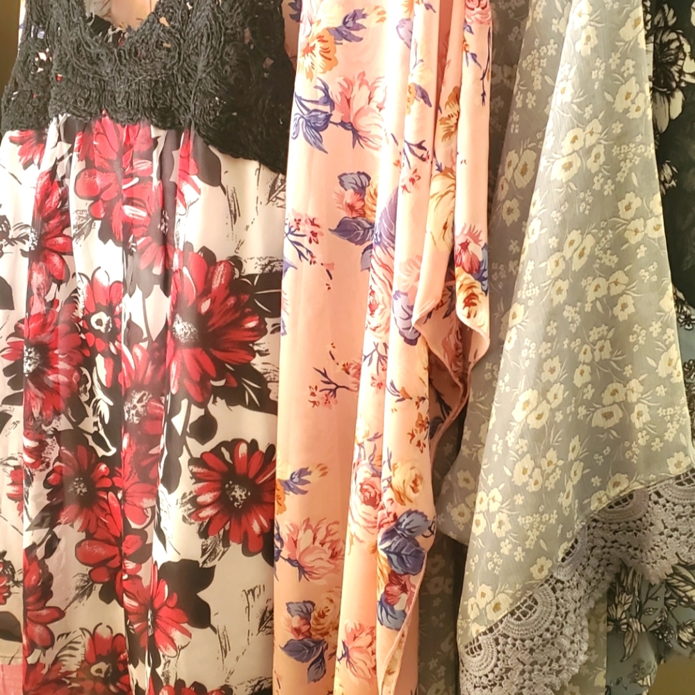 Bundle - Summer dress tank, three Ruanas